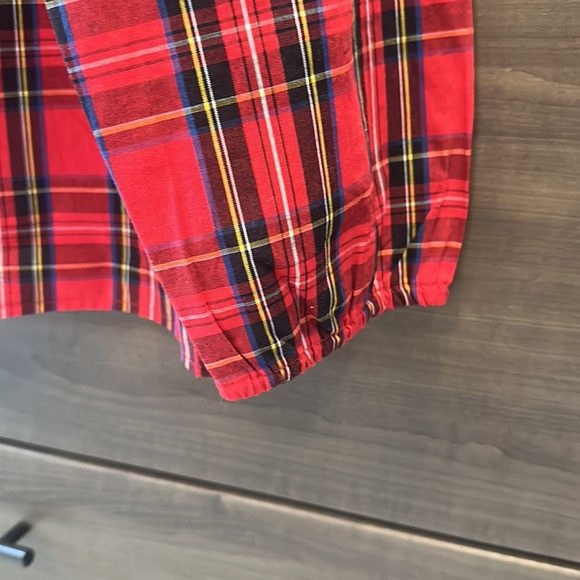 J CREW Plaid Ruffle Blouse - Picture 4 of 8